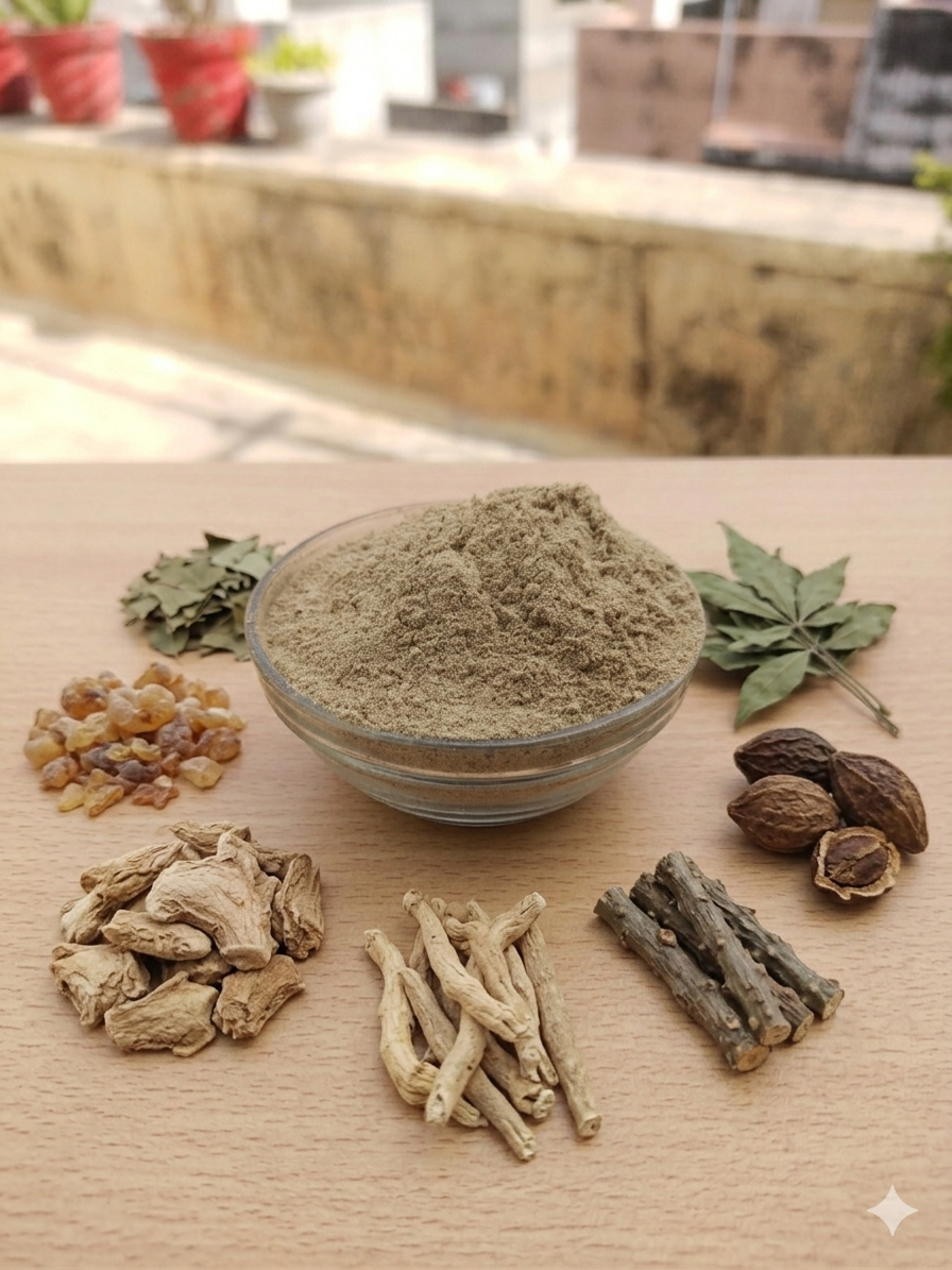 Herbal Powder for Mobility & Daily Wellness | Ayurvedic Herbal Blend with Giloy, Harad & Shilajit | Traditional Herbal Formula | Easy to Use