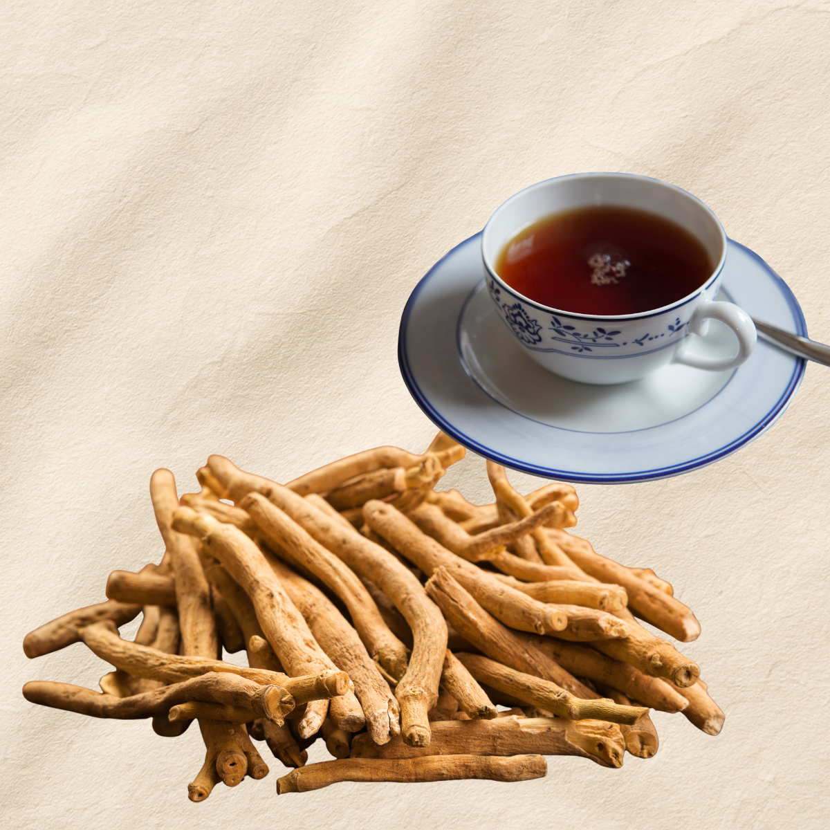 Ashwagandha Root | Dried Ashwagandha for Herbal Tea, Root Infusion & Daily Herbal Drink - 100 Gram