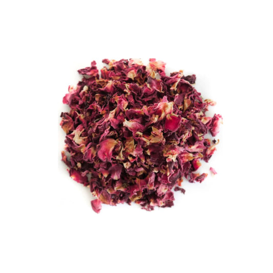 Rose Petal Tea | Sun-Dried Whole Rose Petals- Caffeine-Free Herbal Flower Tea for Skin Clarity, Bloating Relief & Heart Wellness | Natural Detox & Digestive - 20 Gram