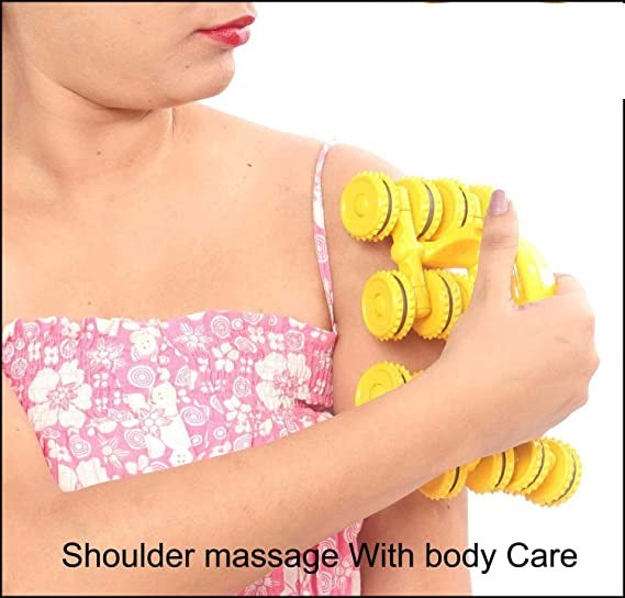 Multiplex Massager Pointed 16 Wheel Pyramid Point Massager-Code 021-मल्टीप्लेक्स मसाजर-Acupressure-Self Massager-Easy to Use-Activate Acupressure Points