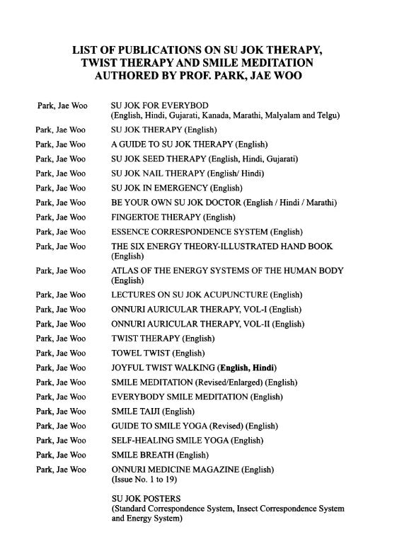 Sujok Seed Therapy English Book (Park Jae Woo)-Code 1439-सुजोक बीज थेरेपी पुस्तक -Acupressure-Easy to Use-Massager-Activate Acupressure Points