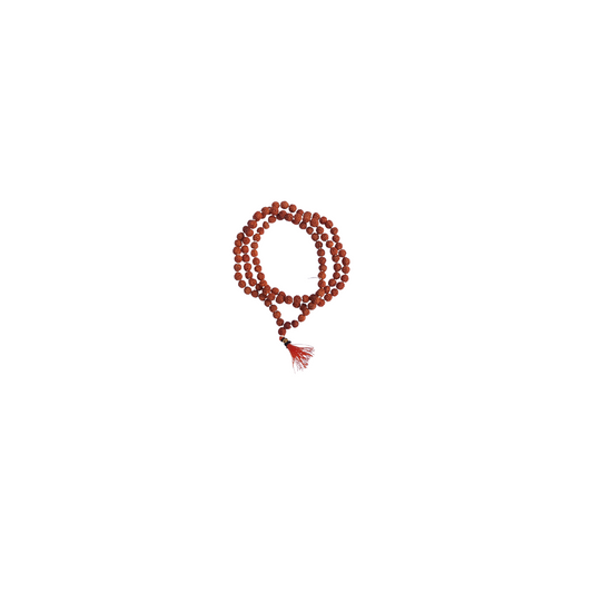 Rudraksha Mala of 108 Beads-Divine Brown Rudraksha Mala-Japa Mala-Jaap Mala For Meditation And Yoga (No.0 ) -Religious-Spiritual Product
