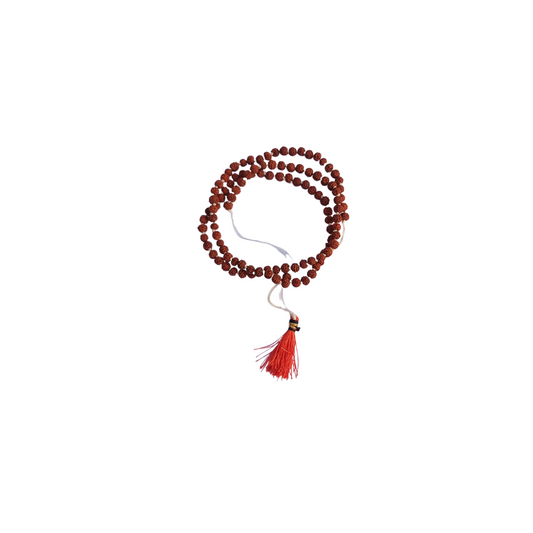 Rudraksha Mala of 108 Beads-Divine Brown Rudraksha Mala-Japa Mala-Jaap Mala For Meditation And Yoga (No.00 ) -Religious-Spiritual Product