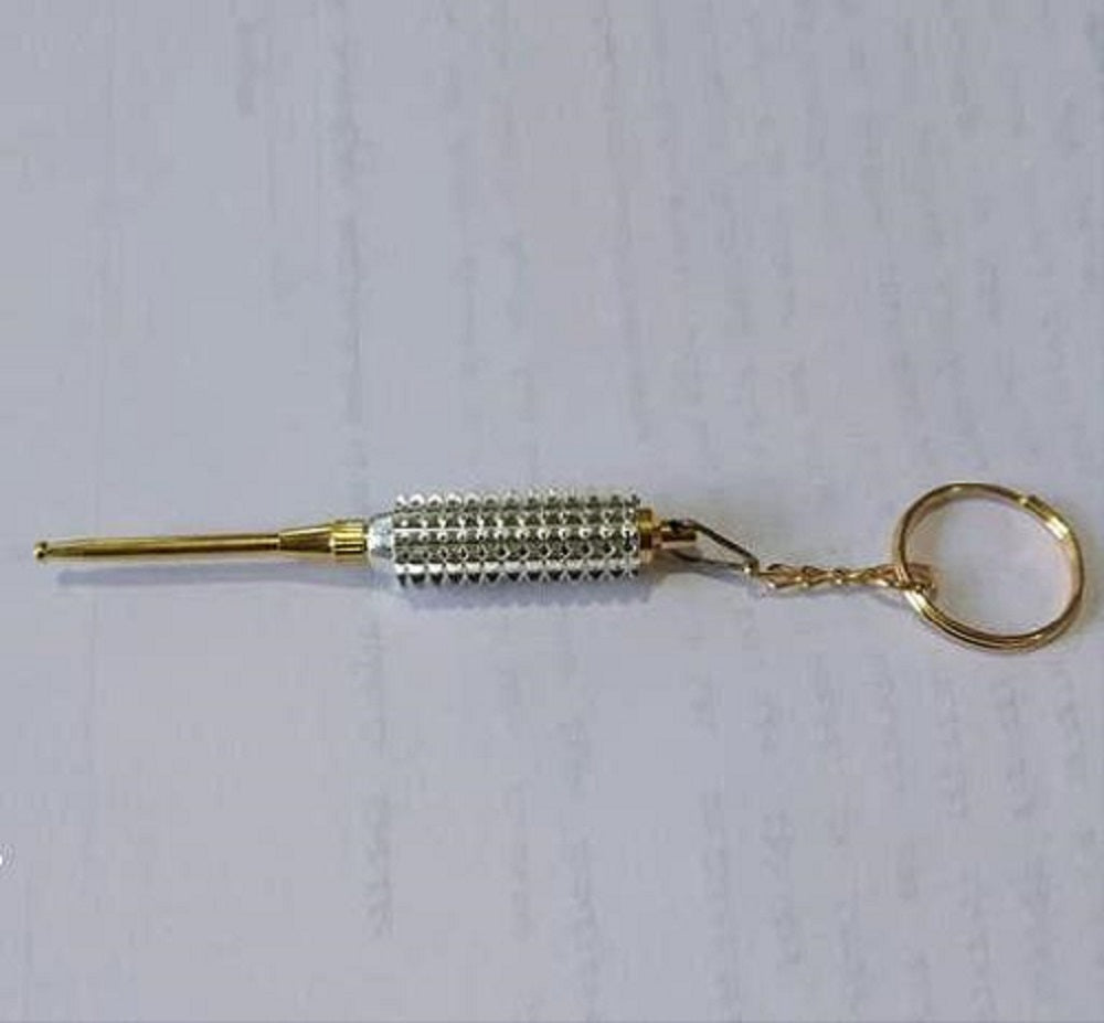 Sujok Key Chain Jimmy Metal Spring Point-Code 340-सुजोक की चेन-Acupressure-Self Massager-Easy to Use-Massager-Activate Acupressure Points