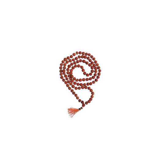 Rudraksha Mala of 108 Beads-Divine Brown Rudraksha Mala-Japa Mala-Jaap Mala For Meditation And Yoga (No.0 ) -Religious-Spiritual Product