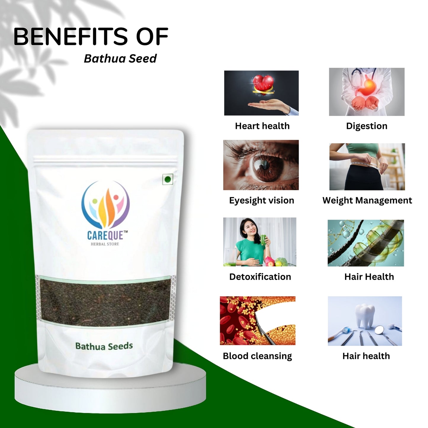 Bathua Seeds-Lambsquarter Seeds-Bathua Beej-बथुआ बीज-Chenopodium Seeds -Lamb's Quarters-Bathuwa-Vaasthooka-Chakravarthi Keerai-Bathavo