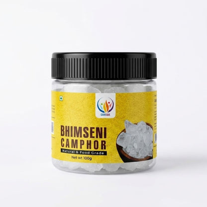 Pure Bhimseni Kapoor 100 Gram | Natural Borneo Camphor for Puja, Meditation & Aromatherapy | Premium Kapoor