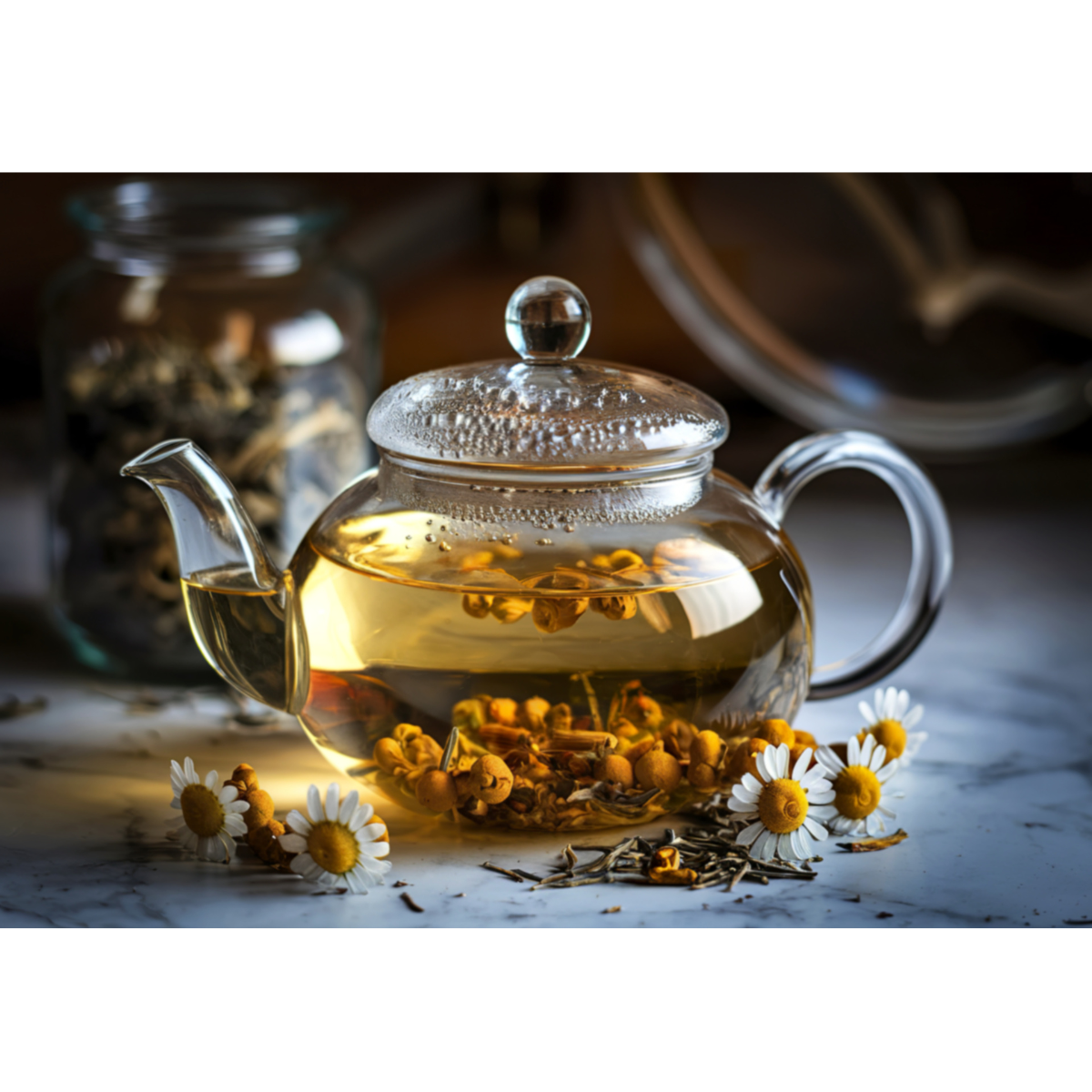 Chamomile Flowers | Dried Chamomile for Herbal Tea, Floral Infusion & Relaxing Beverages - 40 Gram