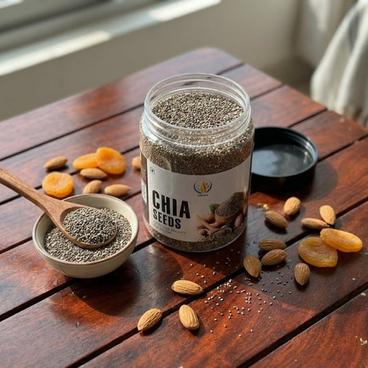 CareQue Premium Chia Seeds (Salvia Hispanica) 250 Gram| Omega 3 Rich Superfood for Weight Loss, Digestion & Energy