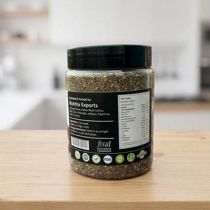CareQue Premium Chia Seeds (Salvia Hispanica) 250 Gram| Omega 3 Rich Superfood for Weight Loss, Digestion & Energy