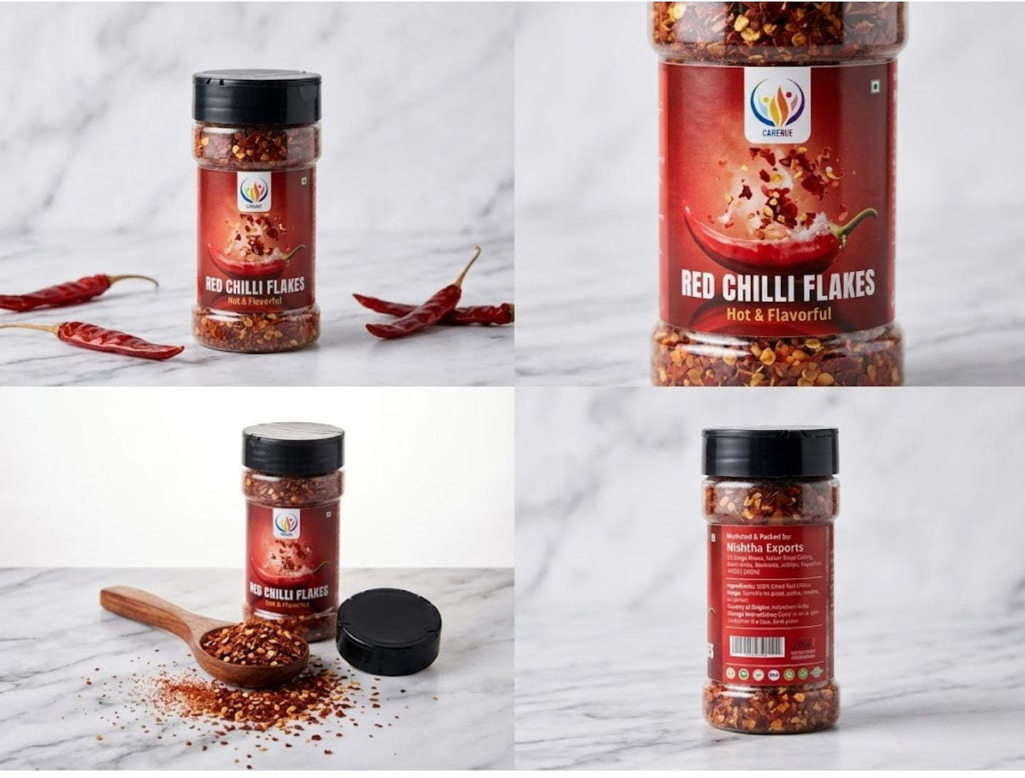 Red Chilli Flakes Premium 50g (Crushed Dry Red Pepper) – Spicy, Fresh & Aromatic | Perfect for Pizza, Pasta & Cooking