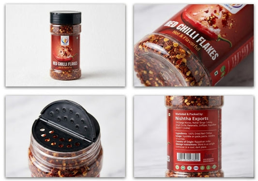 Red Chilli Flakes Premium 50g (Crushed Dry Red Pepper) – Spicy, Fresh & Aromatic | Perfect for Pizza, Pasta & Cooking