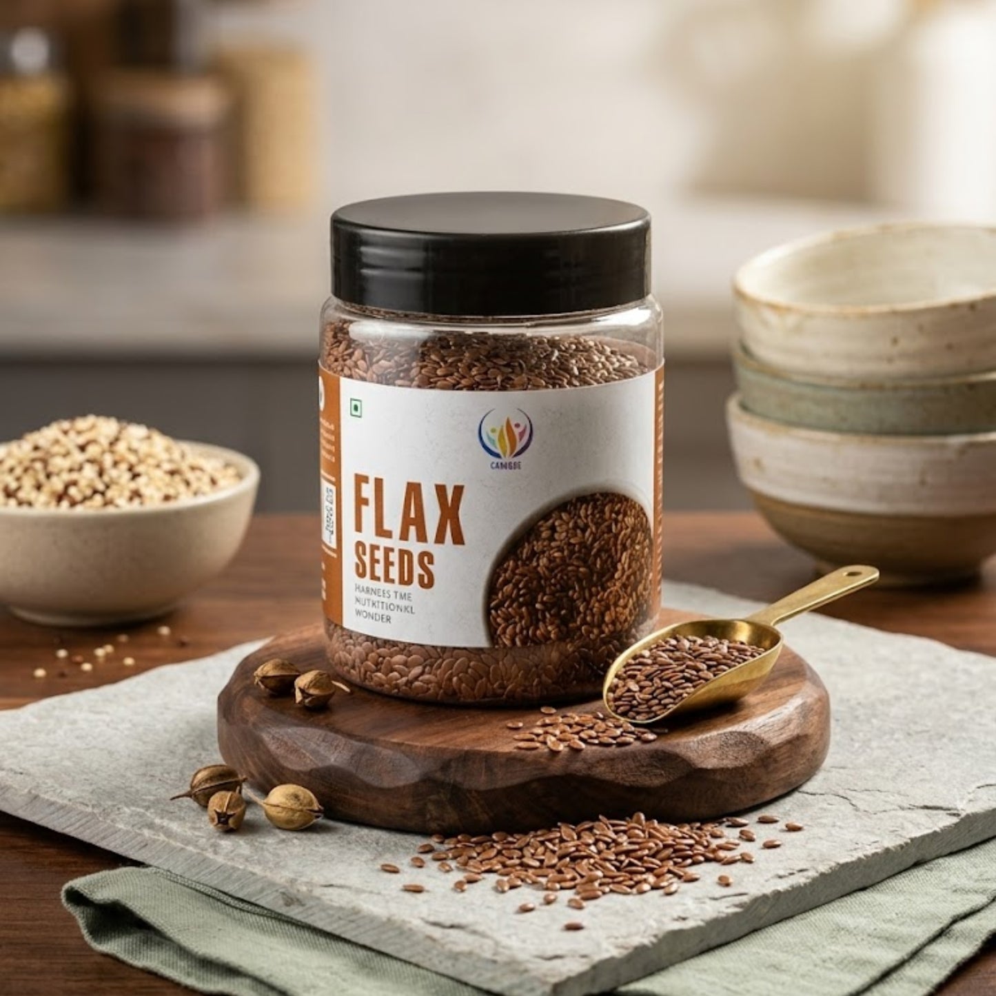 Premium Flax Seeds (Alsi / Linseed) | Omega-3 & Fiber Rich Healthy Superfood | 250g