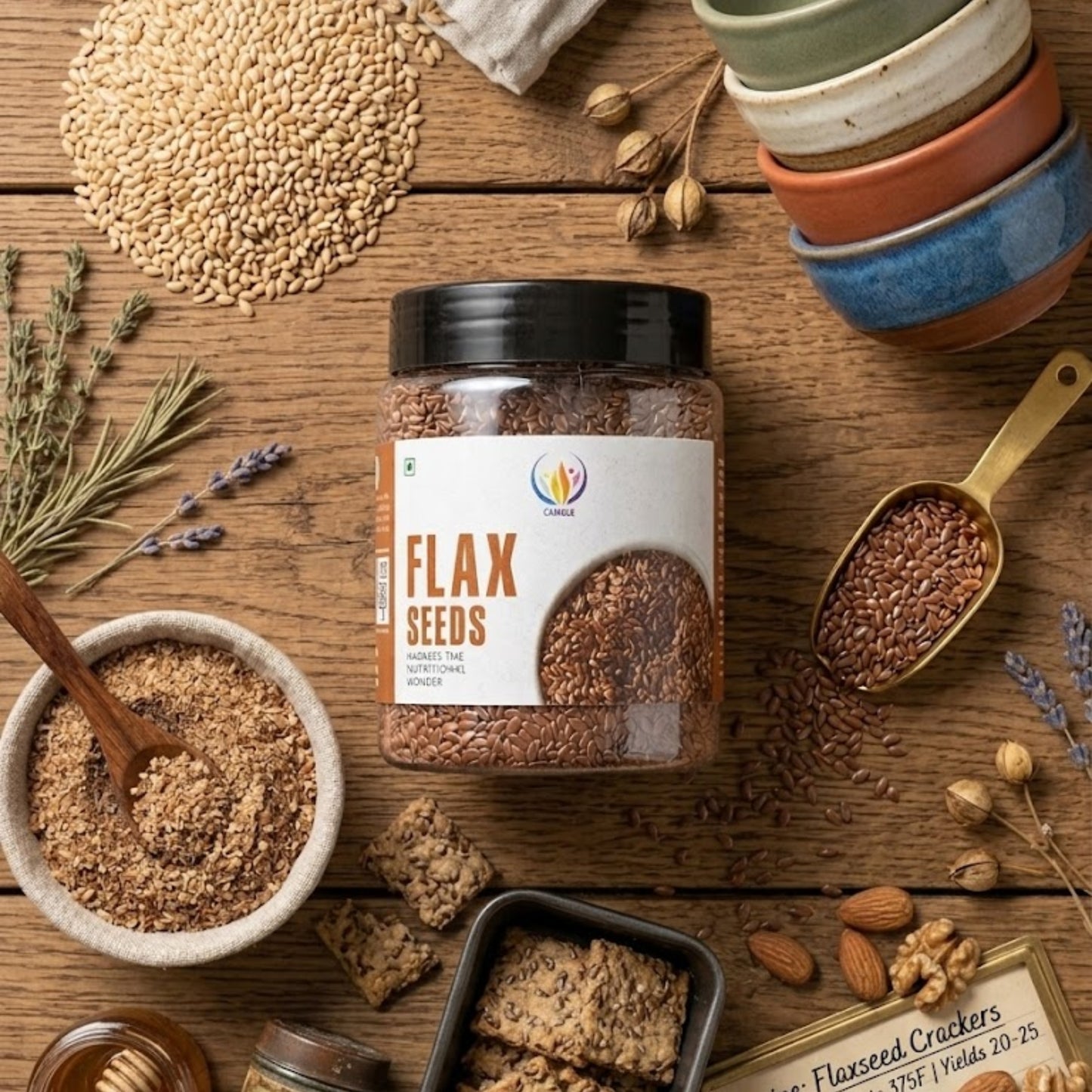 Premium Flax Seeds (Alsi / Linseed) | Omega-3 & Fiber Rich Healthy Superfood | 250g