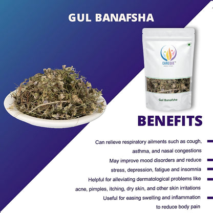 Gul Banafsha Flower -Viola Odorata Dried-गुल बनफ्शा-Sweet Violet-Jadi Booti-Raw Herbs