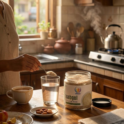 Premium Isabgol Bhusi (Psyllium Husk) 80 Gram | Natural Dietary Fiber Supplement | Pure Sat Isabgol