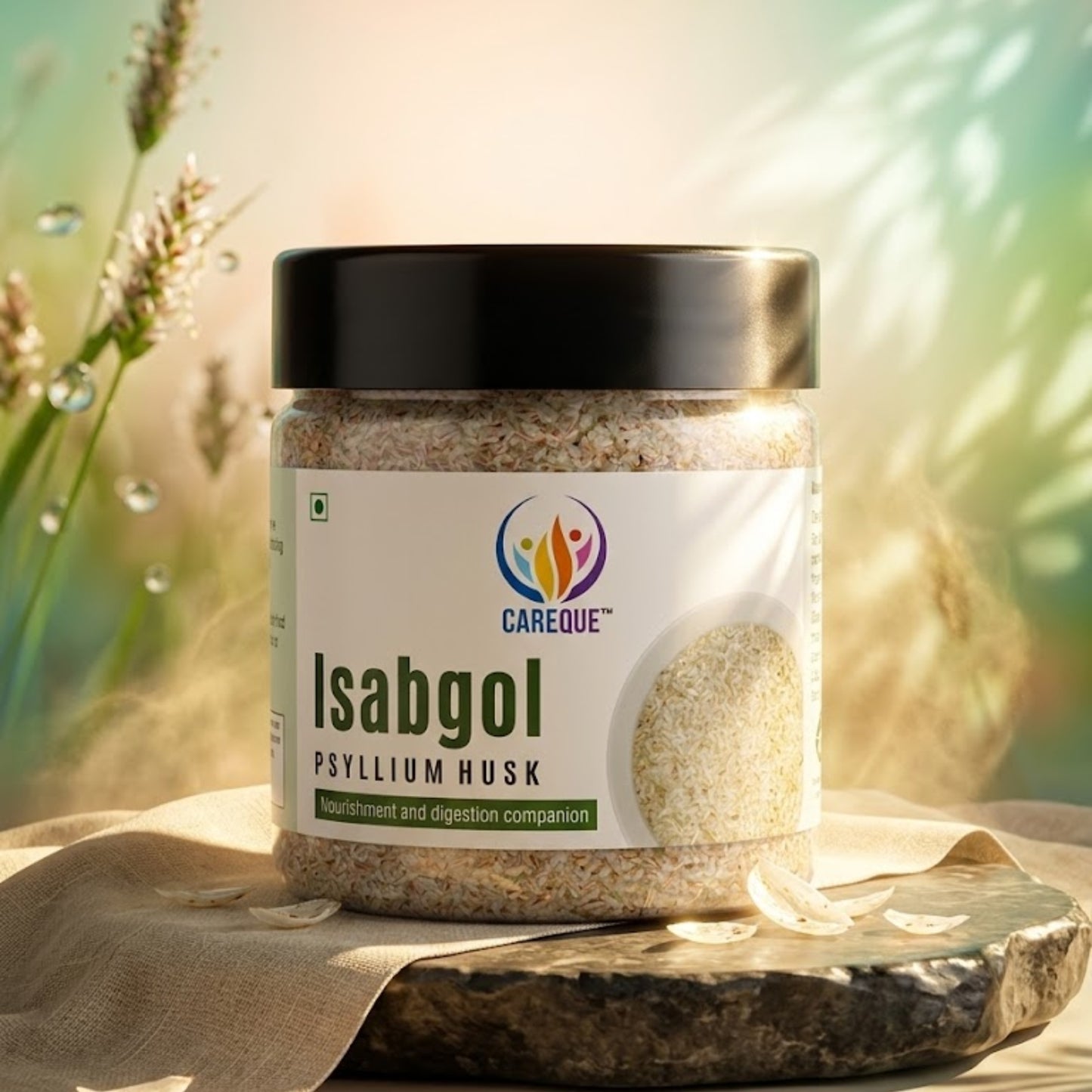 Premium Isabgol Bhusi (Psyllium Husk) 80 Gram | Natural Dietary Fiber Supplement | Pure Sat Isabgol