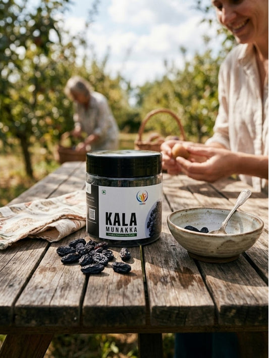 Kala Munakka 200g Dry Fruit for Daily Nutrition – Black Raisins with Seeds