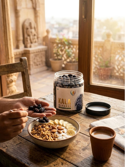 Kala Munakka 200g Dry Fruit for Daily Nutrition – Black Raisins with Seeds