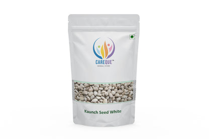 White Kaunch Seeds-Mucuna pruriens-कौच बीज -Kauch Beej-Cowhage-Velvet Bean-Kapikachchhu-Konch-Poonaikali Vithu-Naikurana-Kavanch
