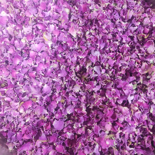 Dried Pink Rose Petals -  Natural & Sun-Dried – Ideal for Homemade Beauty Care, Candle Making, Puja and Wedding Décor