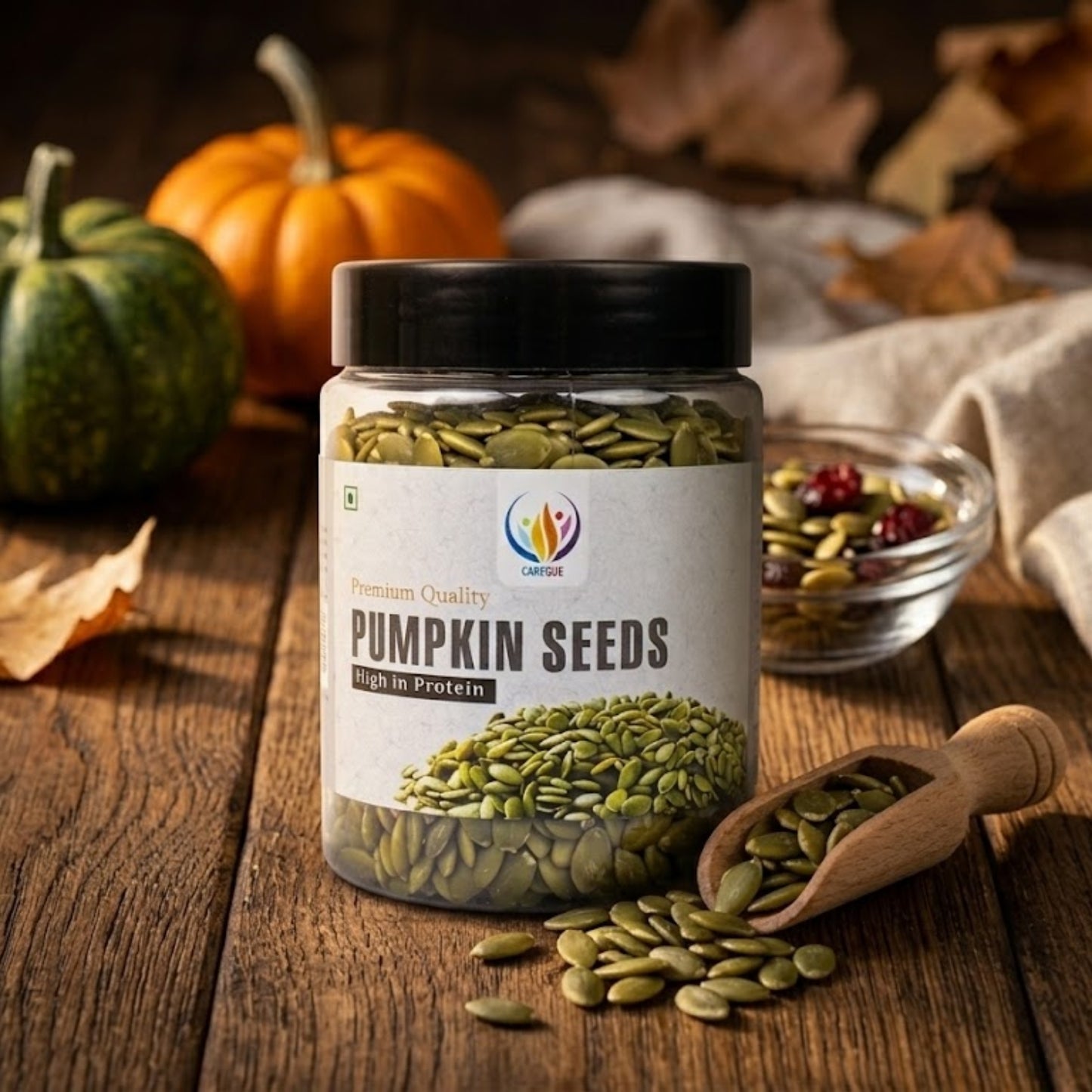 Careque Premium Pumpkin Seeds 250g | Raw Natural Healthy Snack | Rich in Protein, Fiber & Magnesium | Crunchy Superfood Seeds for Daily Nutrition
