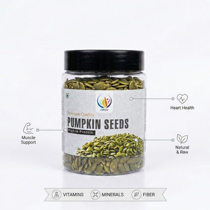 Careque Premium Pumpkin Seeds 250g | Raw Natural Healthy Snack | Rich in Protein, Fiber & Magnesium | Crunchy Superfood Seeds for Daily Nutrition