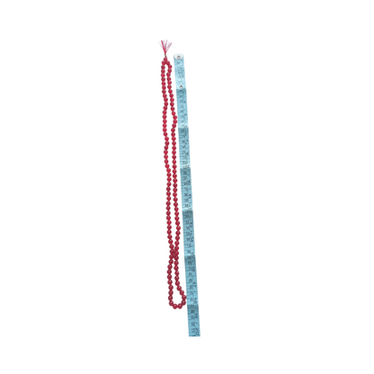 Red Hakik Mala-Gemstone Prayer Bead Hakeek Mala-Red Stone Mala-Hakik Japa Mala for Calmness and Grounding (Length- 47 CM, Beads - 108)-Religious-Spiritual Product