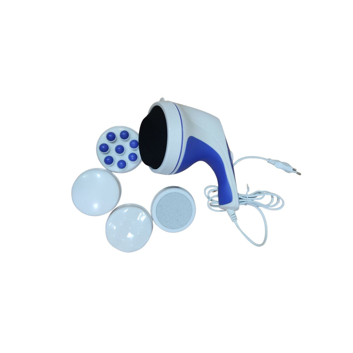 Relax & Spine Tone Electric Handheld Full Body Massager For Pain Relief With 4 Massage Heads&Variable Speed Settings