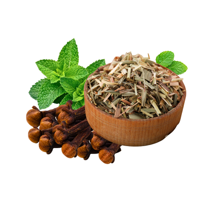 Spearmint Clove Lemongrass Tea | Herbal Tea Blend for Hot & Cold Infusion - 20 Gram