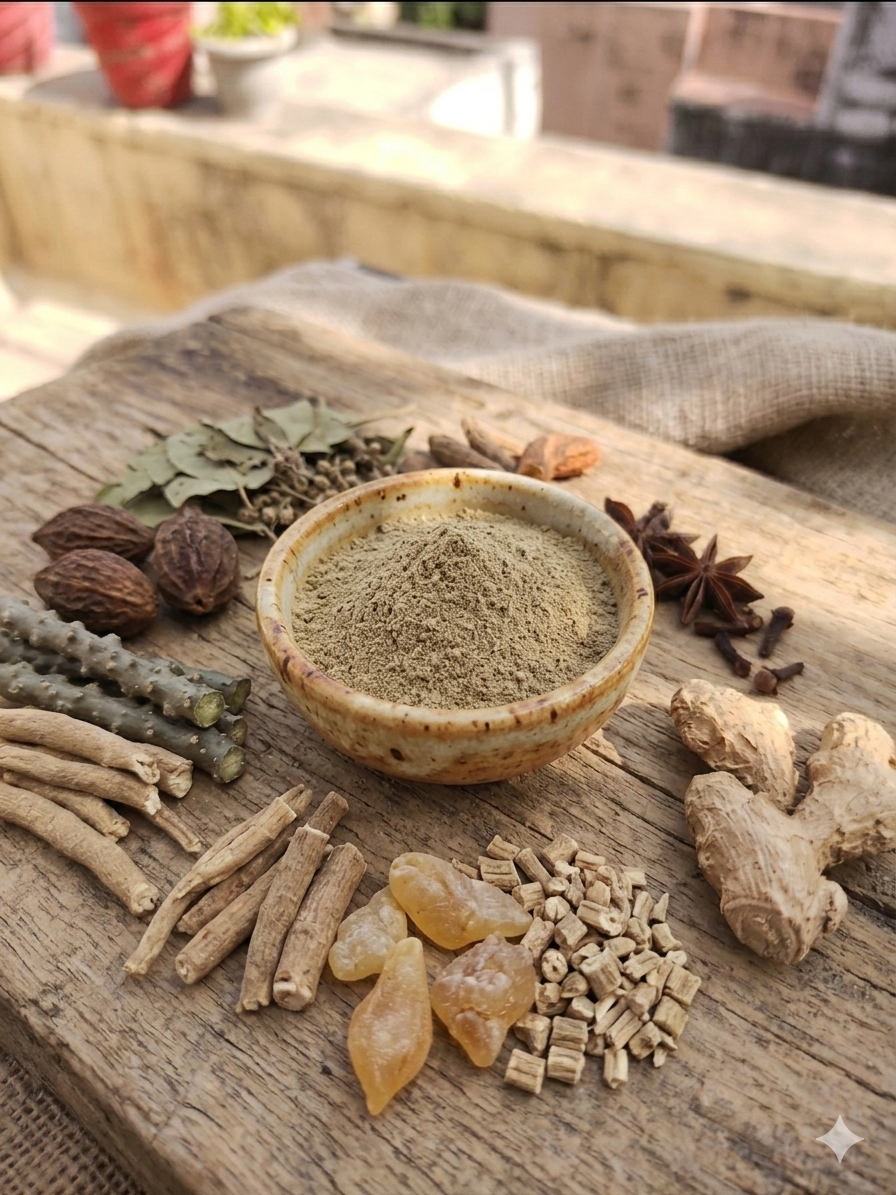 Herbal Powder for Mobility & Daily Wellness | Ayurvedic Herbal Blend with Giloy, Harad & Shilajit | Traditional Herbal Formula | Easy to Use
