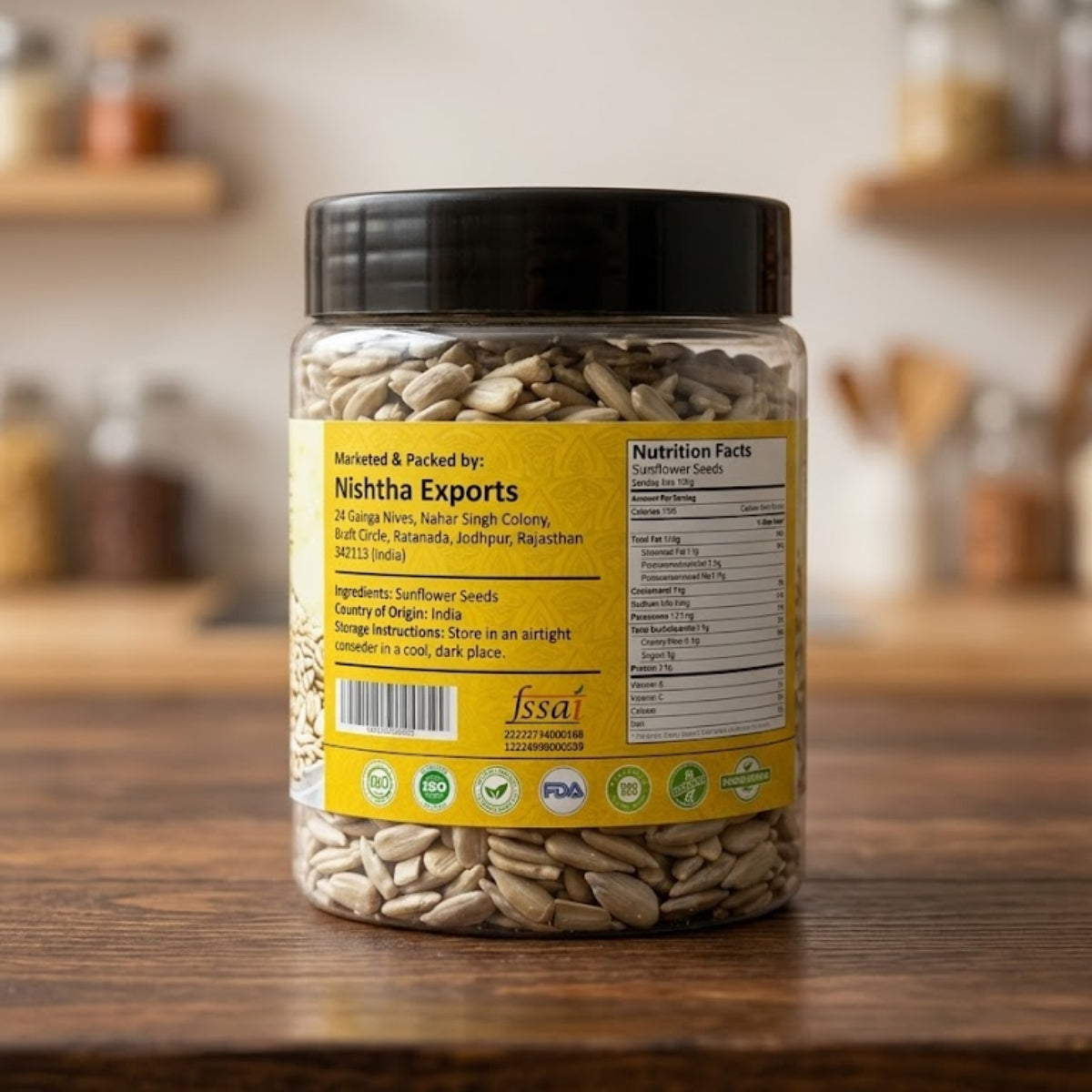 CareQue Sunflower Seeds 250g | 100% Natural Raw Seeds | Healthy Protein & Fiber Rich Snack