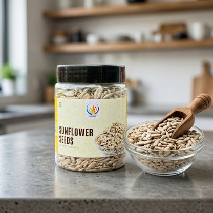 CareQue Sunflower Seeds 250g | 100% Natural Raw Seeds | Healthy Protein & Fiber Rich Snack