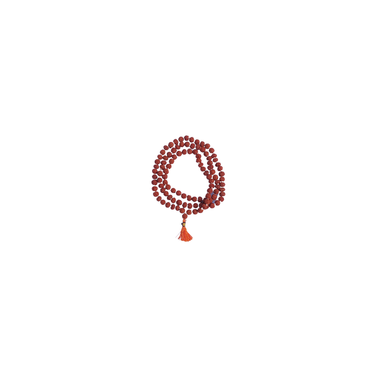 Rudraksha Mala of 108 Beads-Divine Brown Rudraksha Mala-Japa Mala-Jaap Mala For Meditation And Yoga (No.1.5) -Religious-Spiritual Product