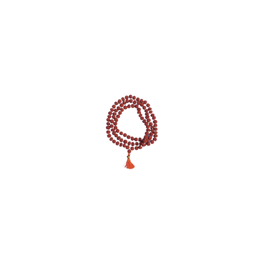 Rudraksha Mala of 108 Beads-Divine Brown Rudraksha Mala-Japa Mala-Jaap Mala For Meditation And Yoga (No.1.5) -Religious-Spiritual Product