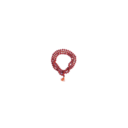 Rudraksha Mala of 108 Beads-Divine Brown Rudraksha Mala-Japa Mala-Jaap Mala For Meditation And Yoga (No.3.5) -Religious-Spiritual Product
