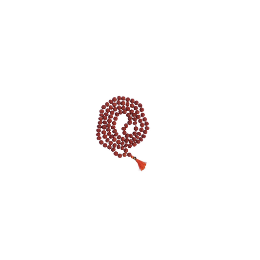 Rudraksha Mala of 108 Beads-Divine Brown Rudraksha Mala-Japa Mala-Jaap Mala For Meditation And Yoga (No.1.5) -Religious-Spiritual Product