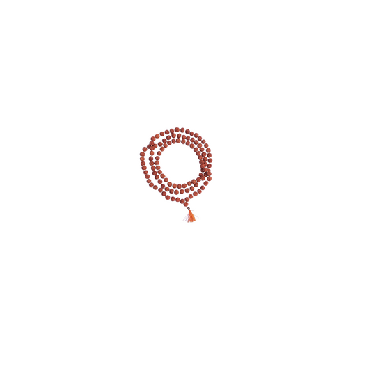 Rudraksha Mala of 108 Beads-Divine Brown Rudraksha Mala-Japa Mala-Jaap Mala For Meditation And Yoga (No.2.5) -Religious-Spiritual Product