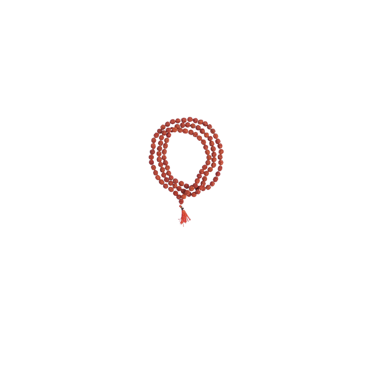 Rudraksha Mala of 108 Beads-Divine Brown Rudraksha Mala-Japa Mala-Jaap Mala For Meditation And Yoga (No.3 ) -Religious-Spiritual Product
