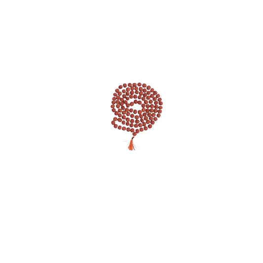 Rudraksha Mala of 108 Beads-Divine Brown Rudraksha Mala-Japa Mala-Jaap Mala For Meditation And Yoga (No.2.5) -Religious-Spiritual Product