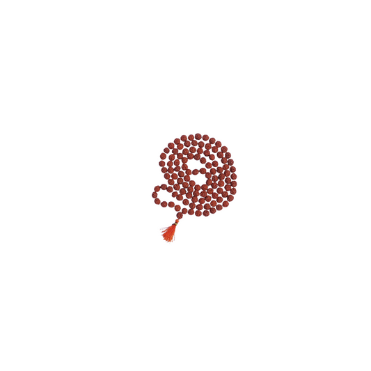 Rudraksha Mala of 108 Beads-Divine Brown Rudraksha Mala-Japa Mala-Jaap Mala For Meditation And Yoga (No.2) -Religious-Spiritual Product