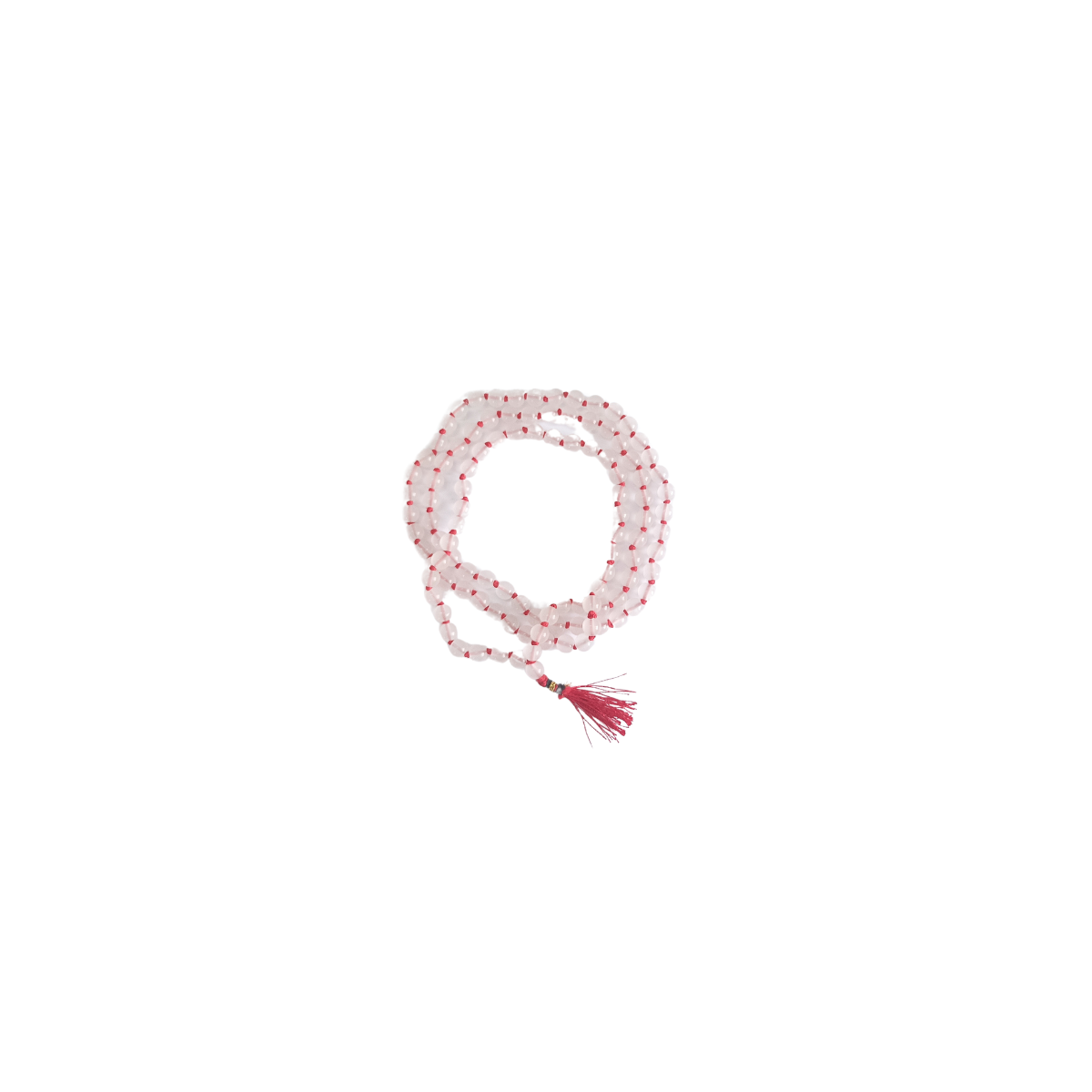 White Hakik Mala-Gemstone Prayer Bead Hakeek Mala-White Stone Mala-Hakik Japa Mala for Calmness and Grounding (Length- 55 CM, Beads - 108)-Religious-Spiritual Product