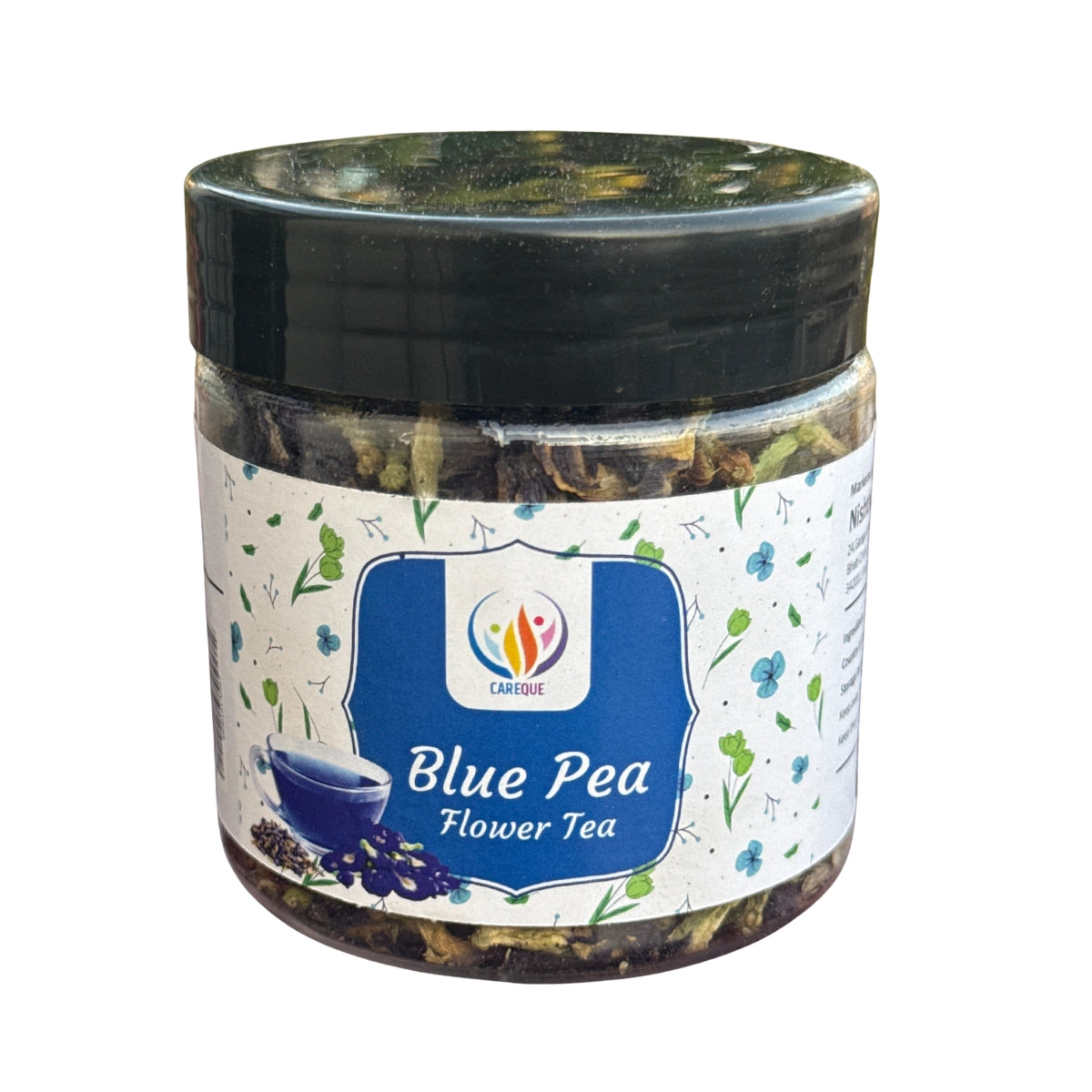 Blue Pea Flower Tea | Butterfly Pea Dried Flowers | Natural Blue Herbal Tea for Skin Glow, Relaxation & Antioxidants | Caffeine-Free - 20 Gram