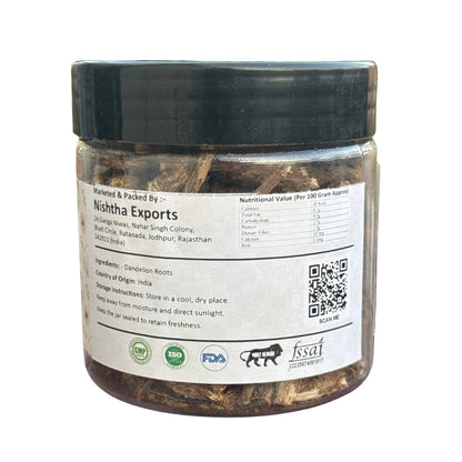 Dandelion Root | Dried Dandelion Root for Herbal Tea & Natural Infusion - 50 Gram
