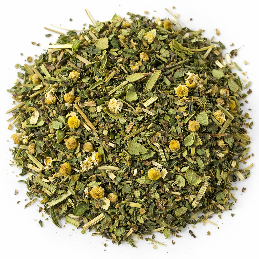 Digestive Herbal Tea Blend – Lemongrass, Lemon Verbena, Spearmint, Chamomile & Tulsi Leaves | Loose Leaf Tea Mix for Daily Refreshing Infusion