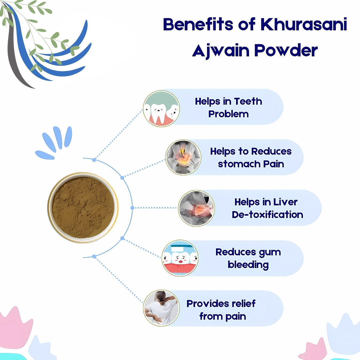 Khurasani Ajwain Seeds Powder | Parasika Yavani Powder | Khurasani Ajwaain Powder | Hyoscyamus niger Seeds | Dried Herbal Seed Powder