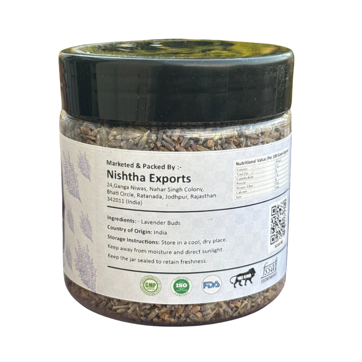 Lavender Buds | Dried Lavender Flower Buds for Herbal Tea, Infusion & Aromatic Use - 50 Gram