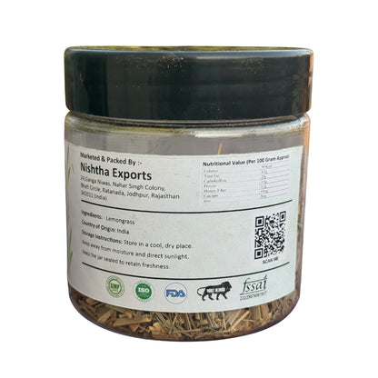 Lemongrass Tea - Dried Lemon Grass Leaves - Herbal Refreshing Tea for Digestion & Relaxation - 100% Natural, Caffeine-Free - 20 Gram