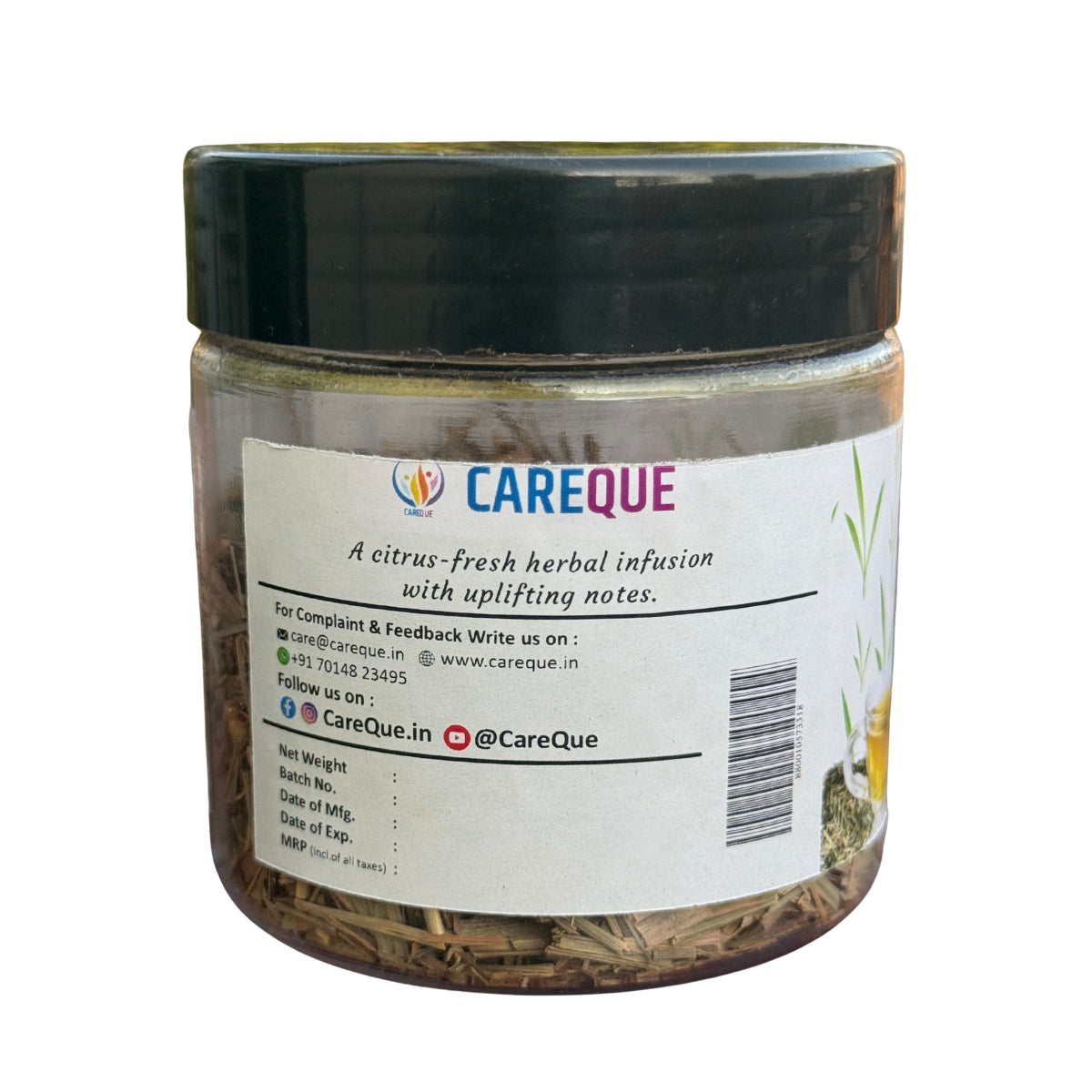 Lemongrass Tea - Dried Lemon Grass Leaves - Herbal Refreshing Tea for Digestion & Relaxation - 100% Natural, Caffeine-Free - 20 Gram