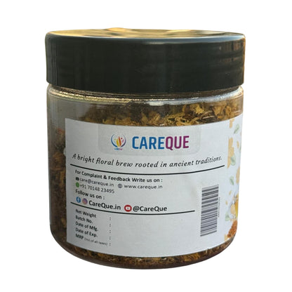 Dried Marigold Petals |  Sun-Dried Orange Flower Petals for Tea, Skincare & DIY Beauty | Natural Herbal Ingredients - 20 Gram